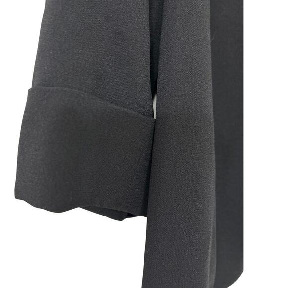 KASPER NWT Open Front Fly Away 3/4 Sleeve Black Suit Jacket Size 18 - Picture 5 of 14